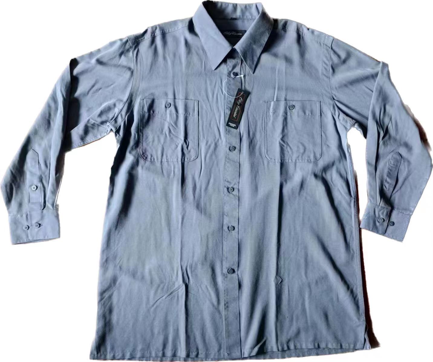Stockpapa – chemise de couleur unie de haute qualité pour hommes, dépasse les vêtements