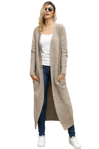 Stockpapa Longline 5 couleur dames cardigans décontractés plus doux