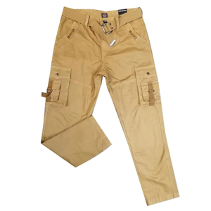 Stockpapa Liquidation Clothes Pantalon cargo ceinturé 7 couleurs pour hommes