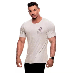 Stockpapa T-shirt décontracté à col rond pour homme