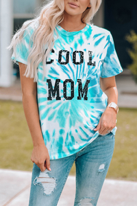 Stockpapa T-shirt décontracté tie-dye pour femme 