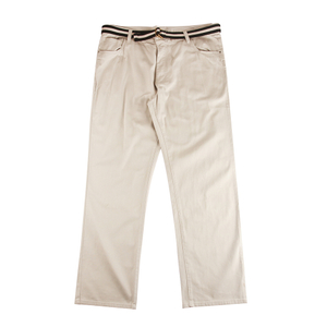 Stockpapa Stock Garments Pantalon chino long avec ceinture pour homme