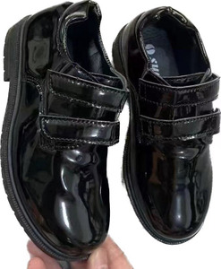 Stockpapa Fashion Kid chaussures en cuir noir vêtements Stock