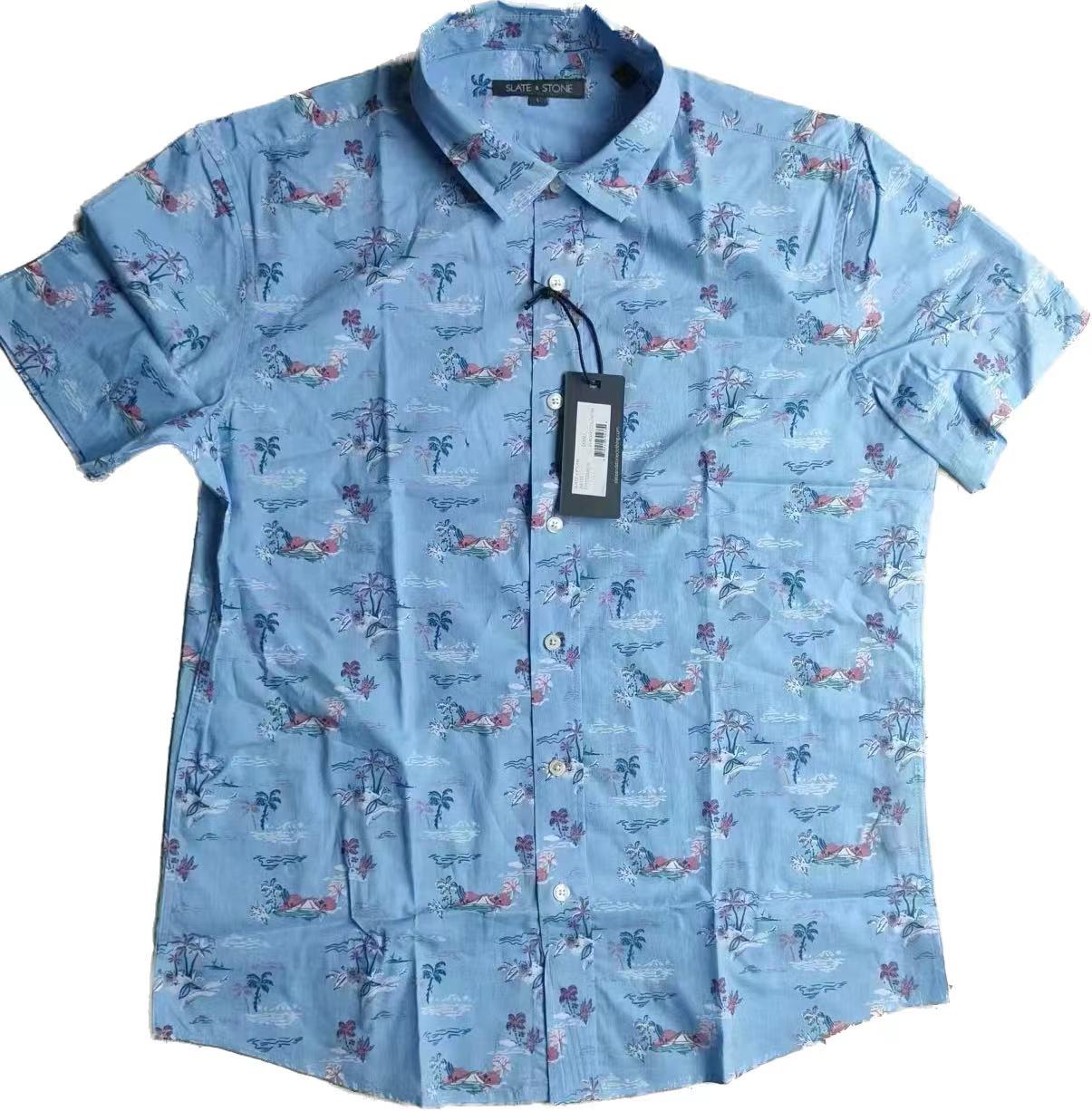 Stockpapa Wow, chemises imprimées décontractées pour hommes, 4 couleurs, dépassements de marque