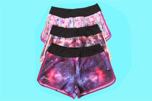 Short imprimé cool 3 couleurs pour femme en stock