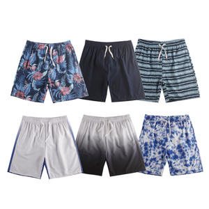 Short de plage extensible avec doublure en maille pour hommes