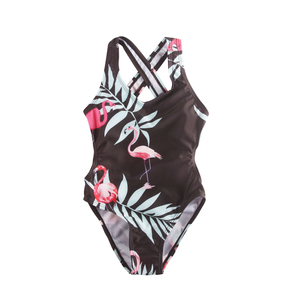 Maillot de bain une pièce fille flamant rose Surf maillot de bain fille plage sport découpé 