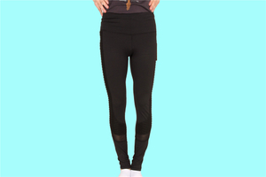 Grands pantalons de yoga élastiques pour dames en stock